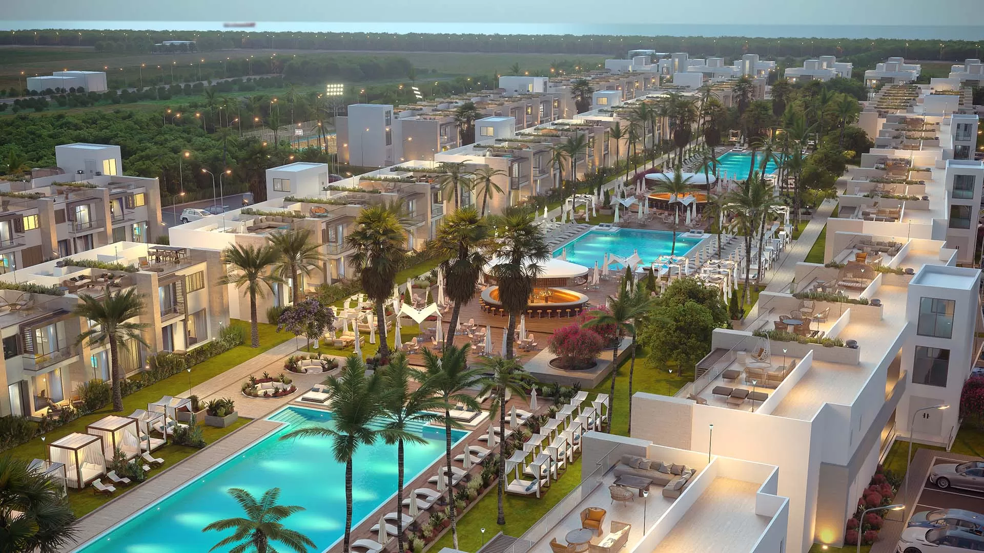 Dolce Vita Resort konut ve sosyal alan görünümü